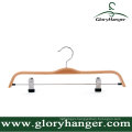 Cheap Plawood Pant Hangers with Two Skidproof Clip, Pant/Towel/Coat Hanger
